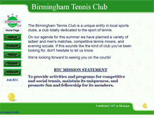 Tablet Screenshot of btctennis.net